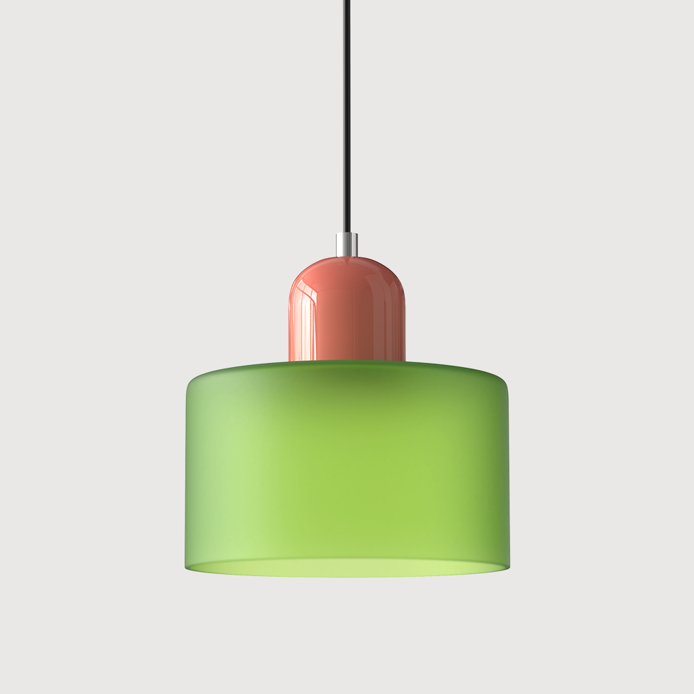 Glazen Hanglamp in Bauhaus-stijl – Designlamp met Verstelbare Ophanging en E27 Fitting