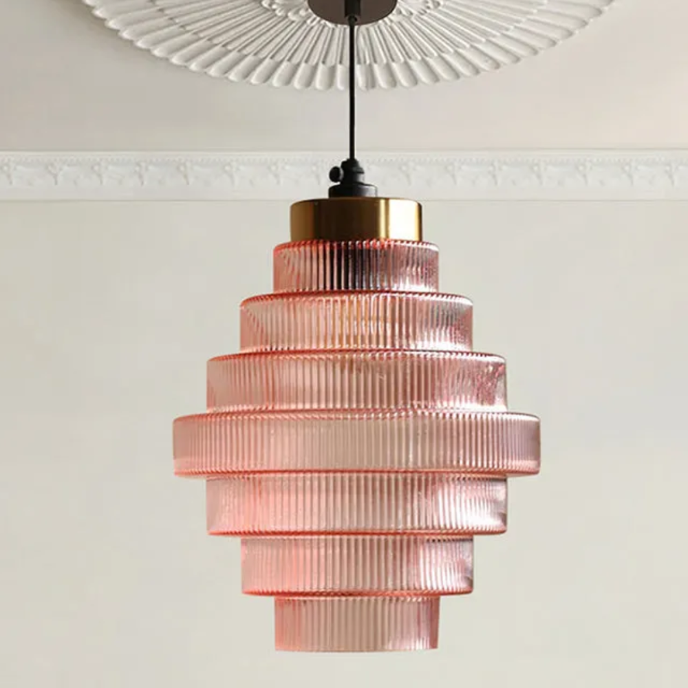 L'Éclat de Carafe hanglamp – retro glazen designlamp met messing afwerking en verstelbare lengte