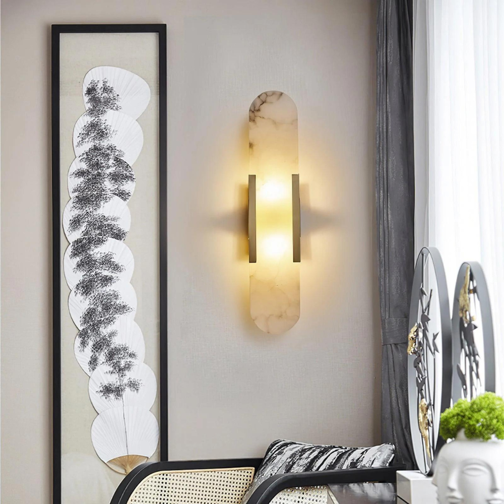 L'Albâtre Allongé wandlamp – strak modern design met diffuus licht en slank silhouet