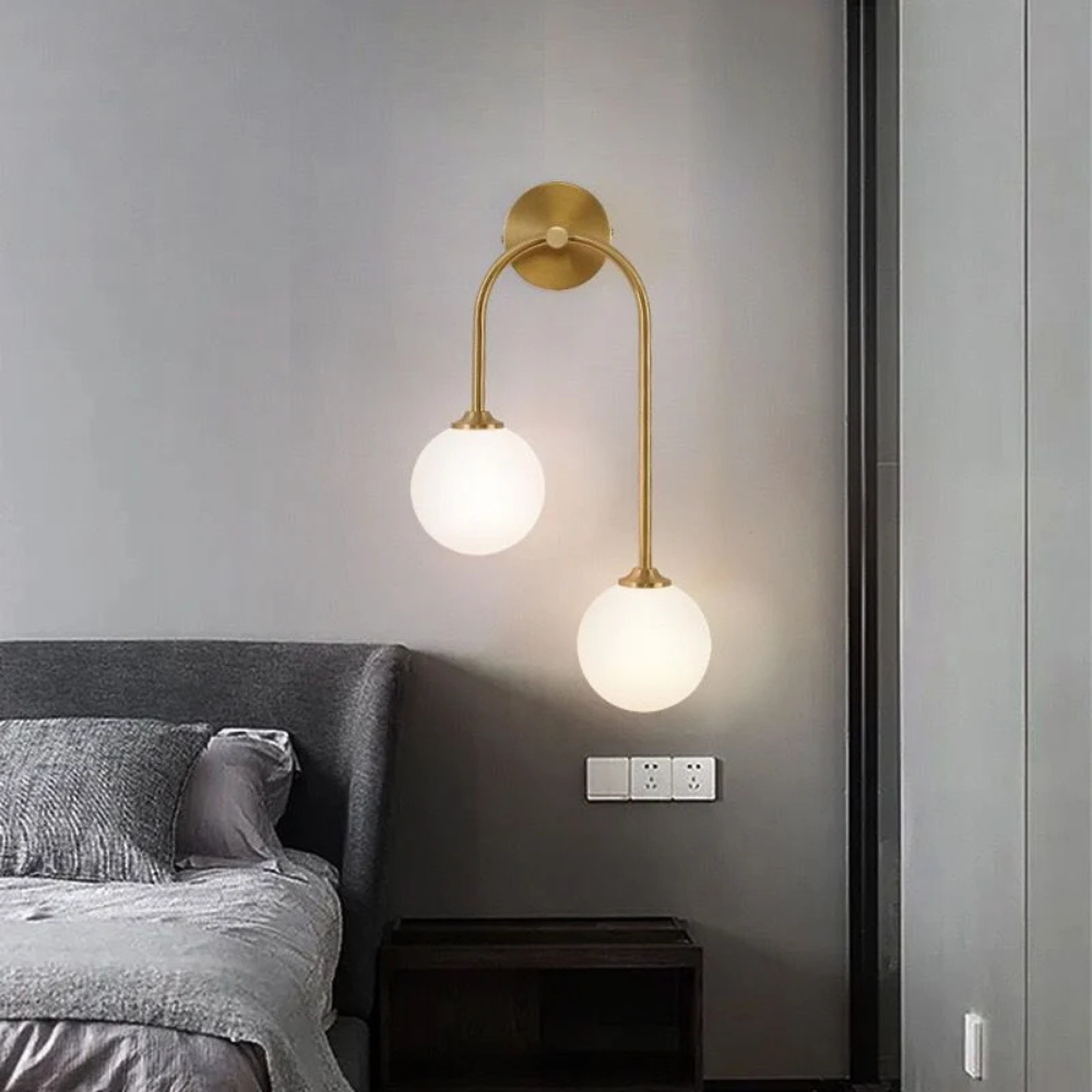 Moderne badkamer wandlamp – tweekoppig design met verstelbare chroomafwerking