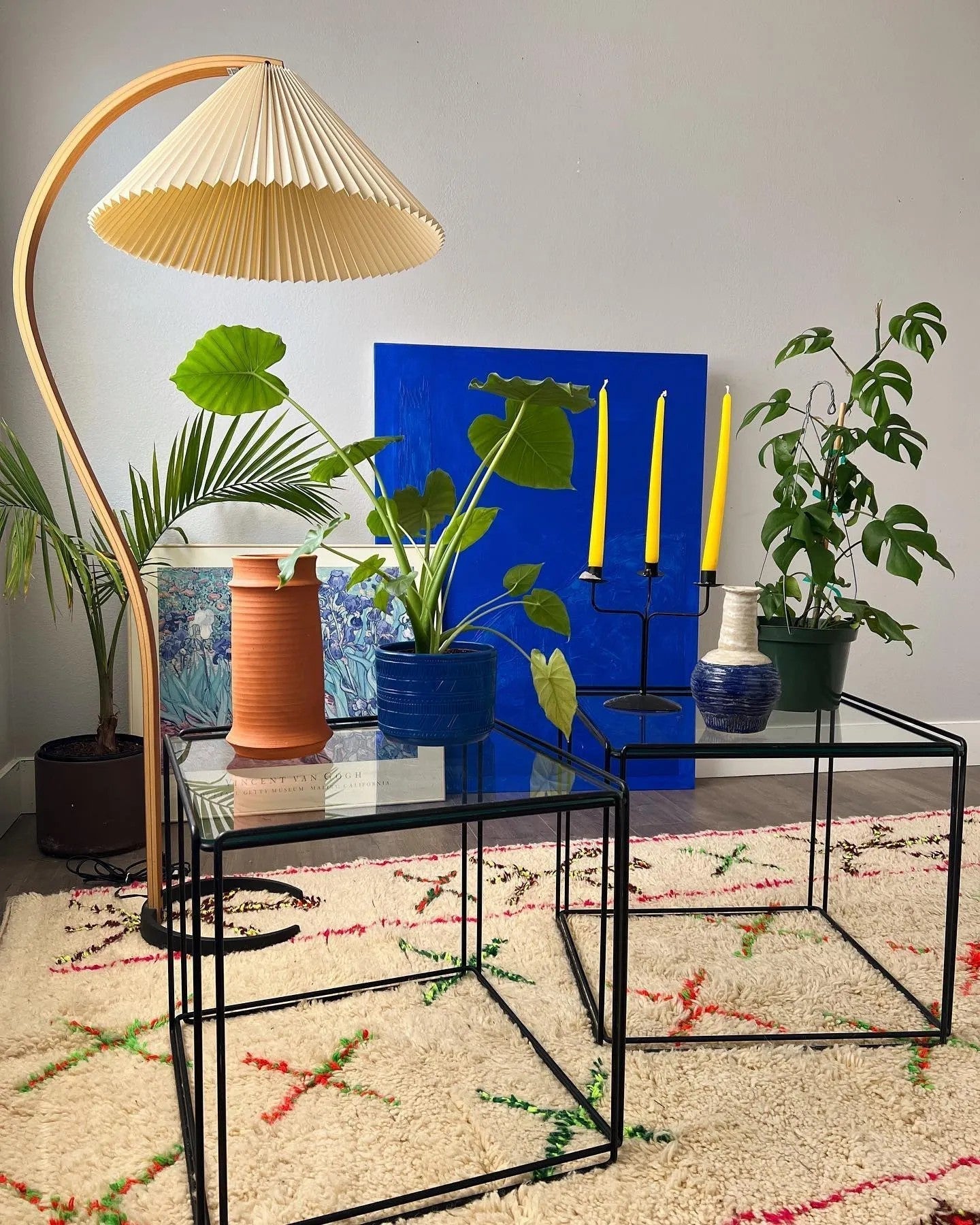 Caprani Vloerlamp – Scandinavisch Design Staande Lamp met Beukenhout & Linnen Kap | Iconische Retro Stijl uit de Jaren ’70