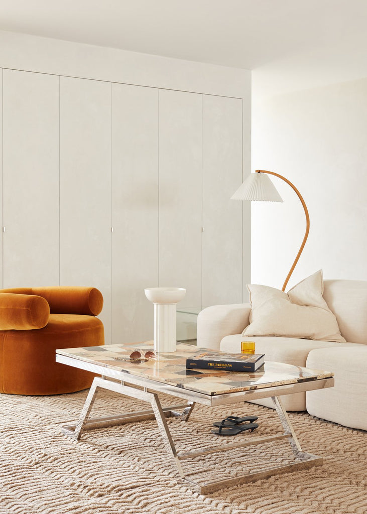 Caprani Vloerlamp – Scandinavisch Design Staande Lamp met Beukenhout & Linnen Kap | Iconische Retro Stijl uit de Jaren ’70