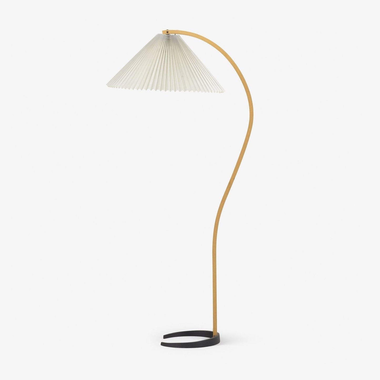 Caprani Vloerlamp – Scandinavisch Design Staande Lamp met Beukenhout & Linnen Kap | Iconische Retro Stijl uit de Jaren ’70