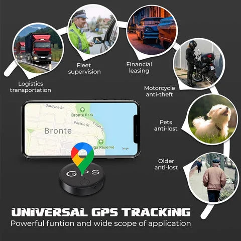 Ultracompacte GPS Tracker – Magnetische Bevestiging en Realtime Locatie-updates
