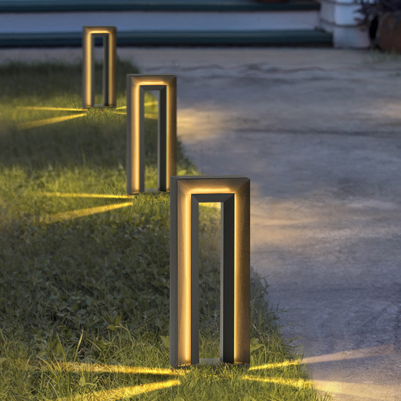 Moderne LED Tuinpadlamp – Minimalistisch Design Buitenverlichting | Weerbestendig RVS & Acryl