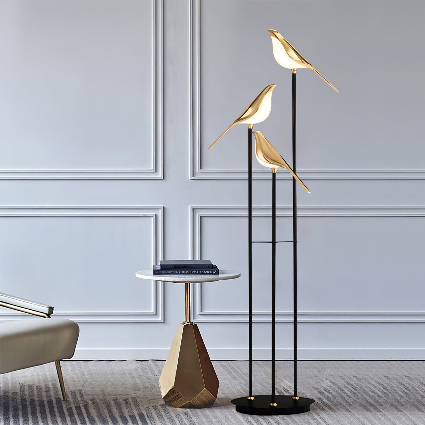 Magpie Perch Lamp – Design Vloerlamp & Tafellamp Collectie | Speels Minimalisme & Moderne Elegantie met LED Verlichting