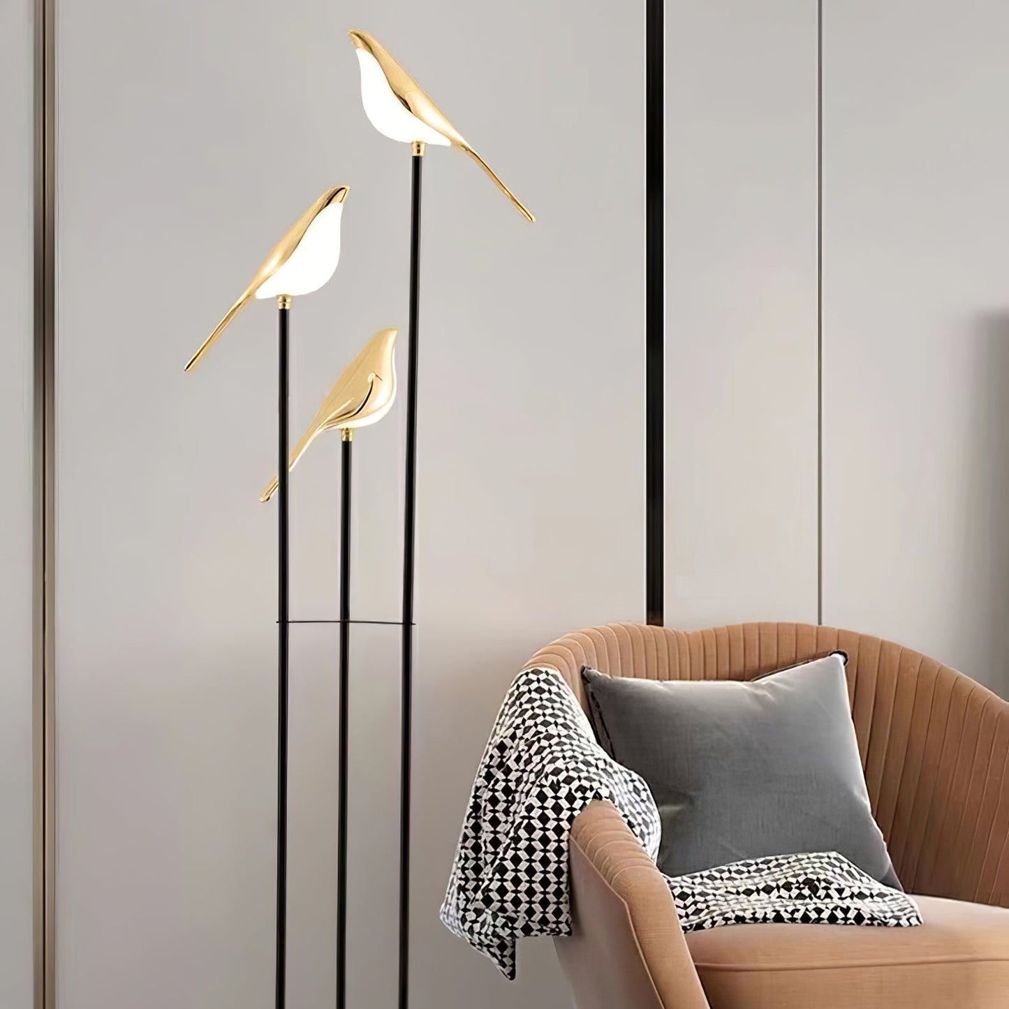 Magpie Perch Lamp – Design Vloerlamp & Tafellamp Collectie | Speels Minimalisme & Moderne Elegantie met LED Verlichting