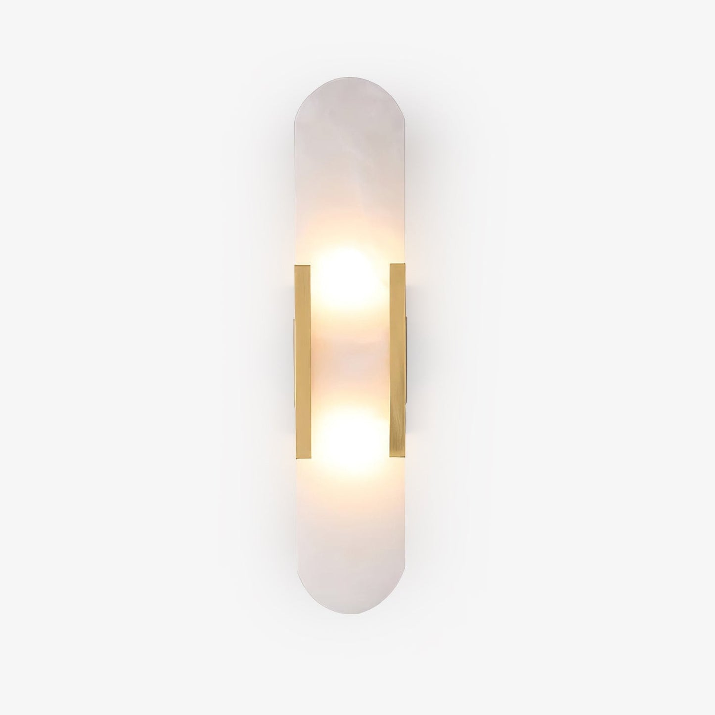 Melange Alabaster Wandlamp – Luxe Design met Messing Accenten | Handgemaakt & Tijdloos Modern