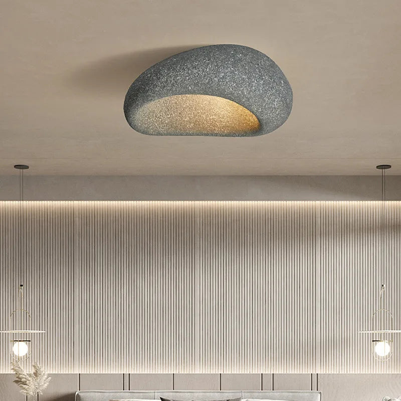 ZenGlow Wabi Sabi Plafondlamp – Rustieke Hanglamp met Warme LED Verlichting | Natuurlijke Sfeer & Tijdloos Design