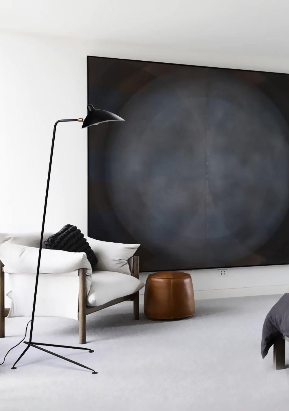 Mouille Three-Arm Vloerlamp – Iconische Design Staande Lamp met Draaiende Armen | Sculpturaal & Functioneel