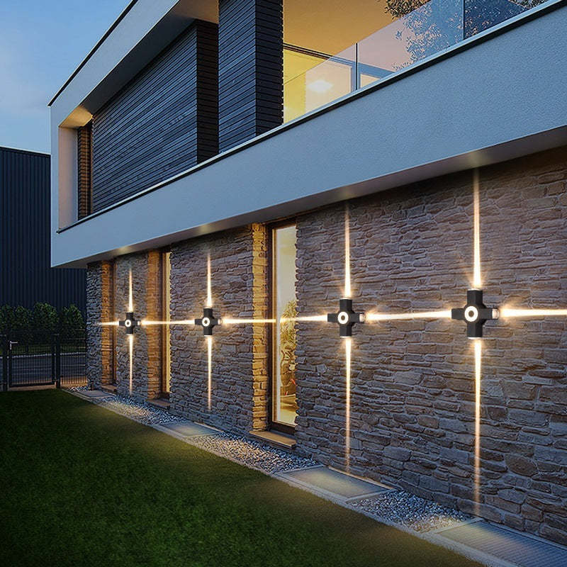 Moderne Buiten Wandlamp – LED Wall Sconce 2/3/4 Lichten | Waterdicht IP65 & Strak Design in Zwart