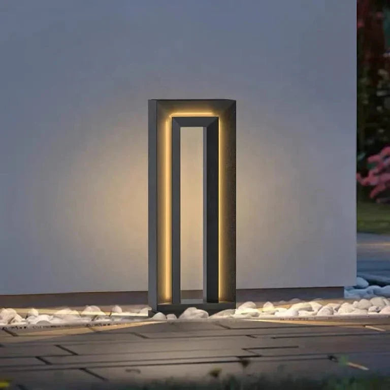 Moderne LED Tuinpadlamp – Minimalistisch Design Buitenverlichting | Weerbestendig RVS & Acryl