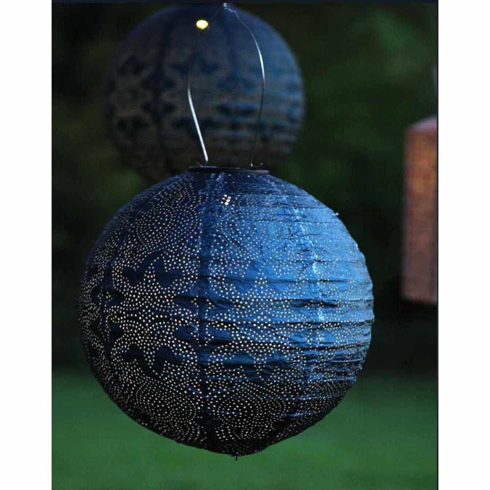 Solar Lantaarn Globe – Marrakesh Design Tuinlamp | Weerbestendig Tyvek & Automatische LED Verlichting