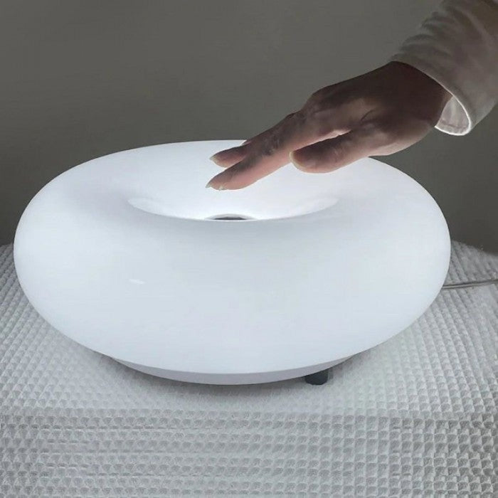 Bauhaus Donut Lamp – Creatieve Designlamp voor Bureau, Muur & Hal | LED Dimbaar in 3 Kleuren