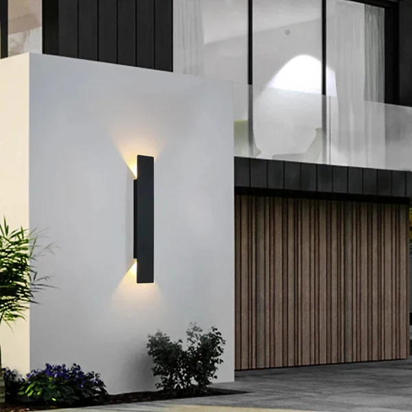 Moderne LED Buitenlamp Aluminium – Waterdichte Wandlamp met Strakke Strepen | Duurzaam, Energiezuinig & Stijlvolle Tuinverlichting