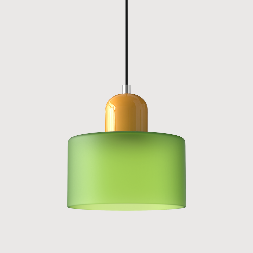 Glazen Hanglamp in Bauhaus-stijl – Designlamp met Verstelbare Ophanging en E27 Fitting