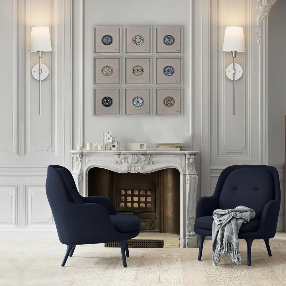 Le Flambeau Princier wandlamp – draadloos oplaadbaar design met afstandsbediening en eenvoudige installatie