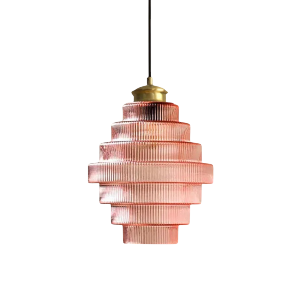 L'Éclat de Carafe hanglamp – retro glazen designlamp met messing afwerking en verstelbare lengte