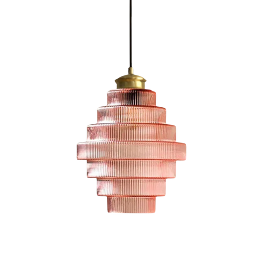 L'Éclat de Carafe hanglamp – retro glazen designlamp met messing afwerking en verstelbare lengte