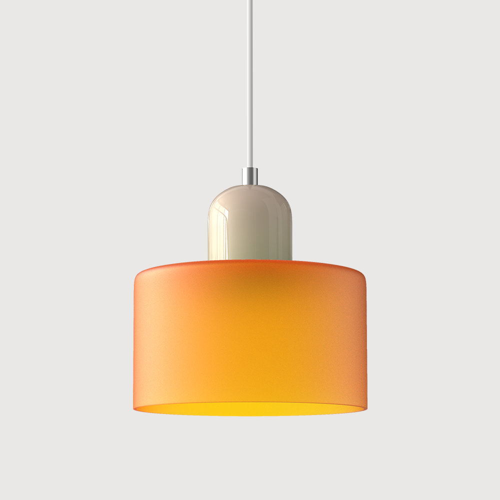 Glazen Hanglamp in Bauhaus-stijl – Designlamp met Verstelbare Ophanging en E27 Fitting