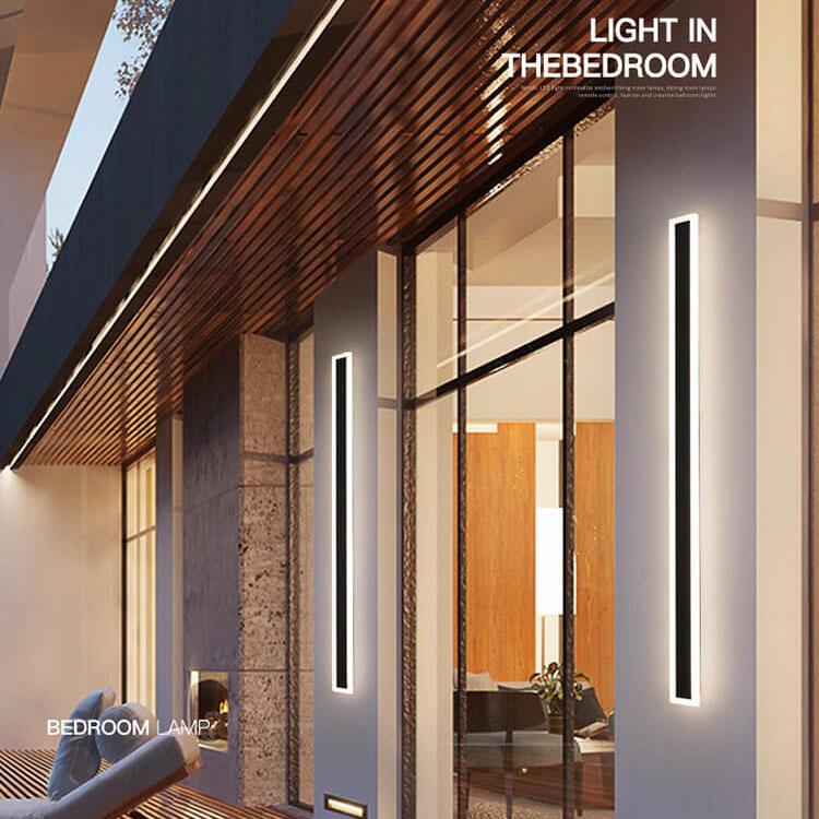Moderne LED-wandlamp – minimalistische buitenlamp met warm diffuus licht & architectonisch design