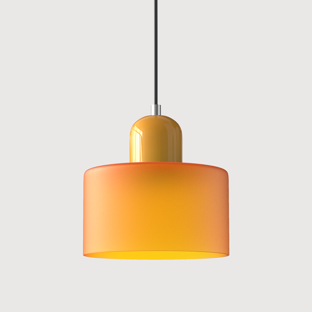 Glazen Hanglamp in Bauhaus-stijl – Designlamp met Verstelbare Ophanging en E27 Fitting