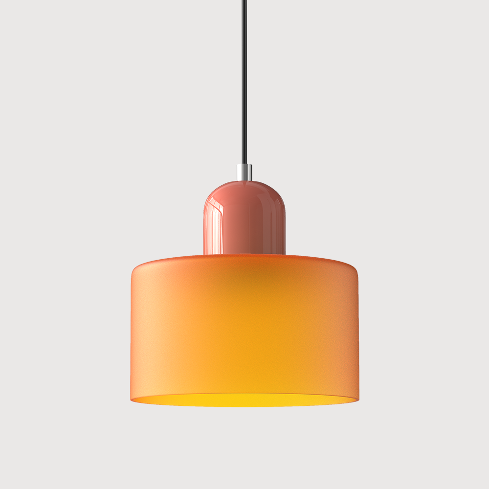 Glazen Hanglamp in Bauhaus-stijl – Designlamp met Verstelbare Ophanging en E27 Fitting