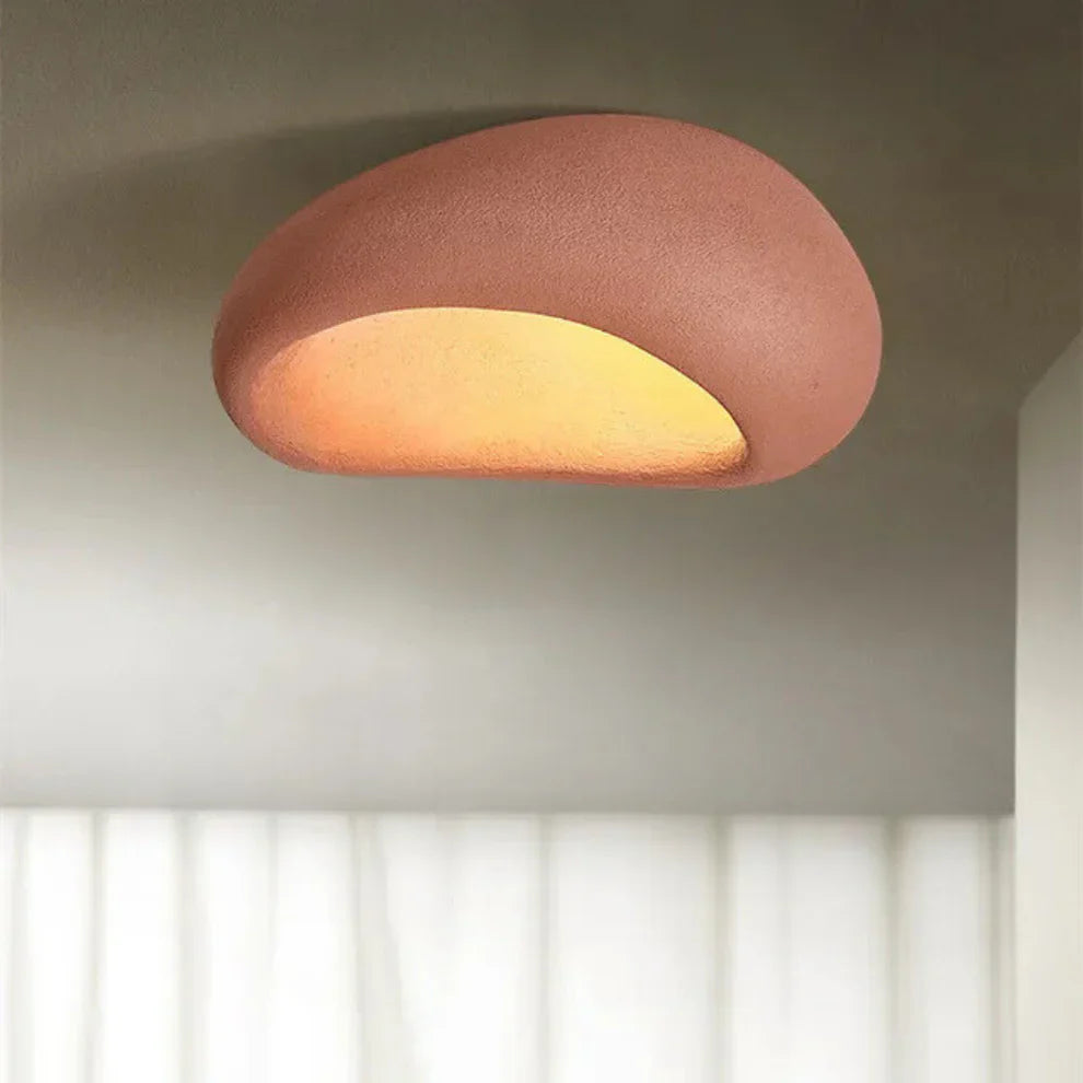 ZenGlow Wabi Sabi Plafondlamp – Rustieke Hanglamp met Warme LED Verlichting | Natuurlijke Sfeer & Tijdloos Design