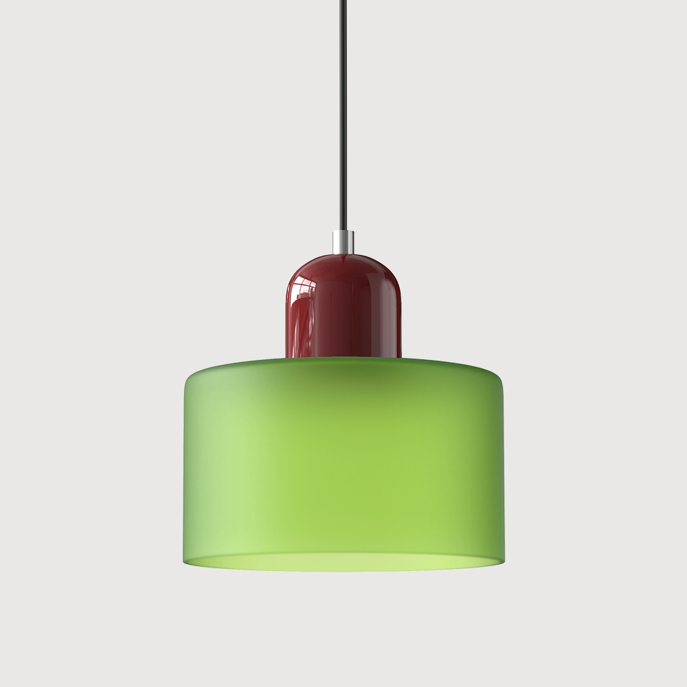 Glazen Hanglamp in Bauhaus-stijl – Designlamp met Verstelbare Ophanging en E27 Fitting