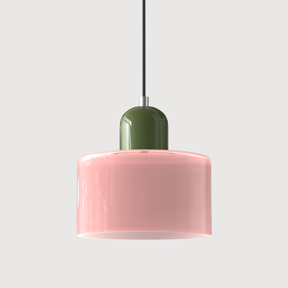 Glazen Hanglamp in Bauhaus-stijl – Designlamp met Verstelbare Ophanging en E27 Fitting