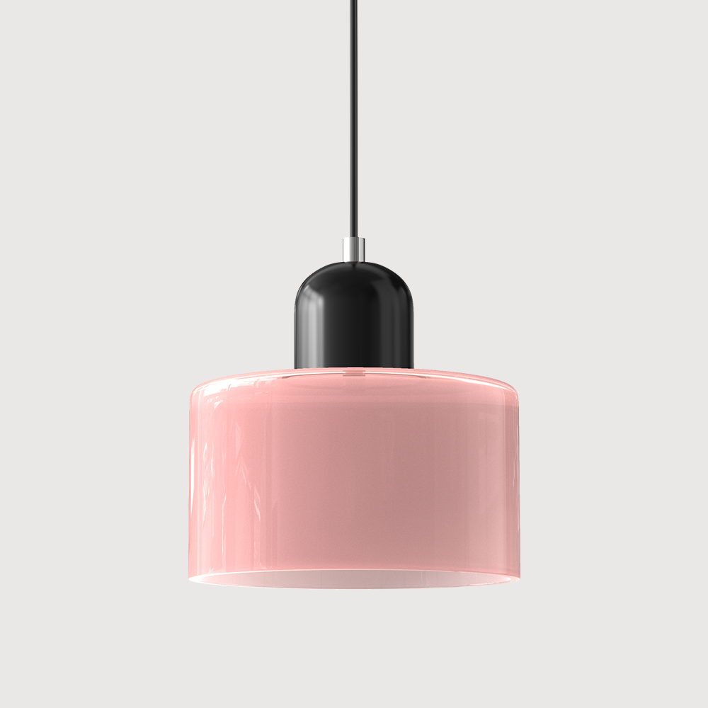 Glazen Hanglamp in Bauhaus-stijl – Designlamp met Verstelbare Ophanging en E27 Fitting