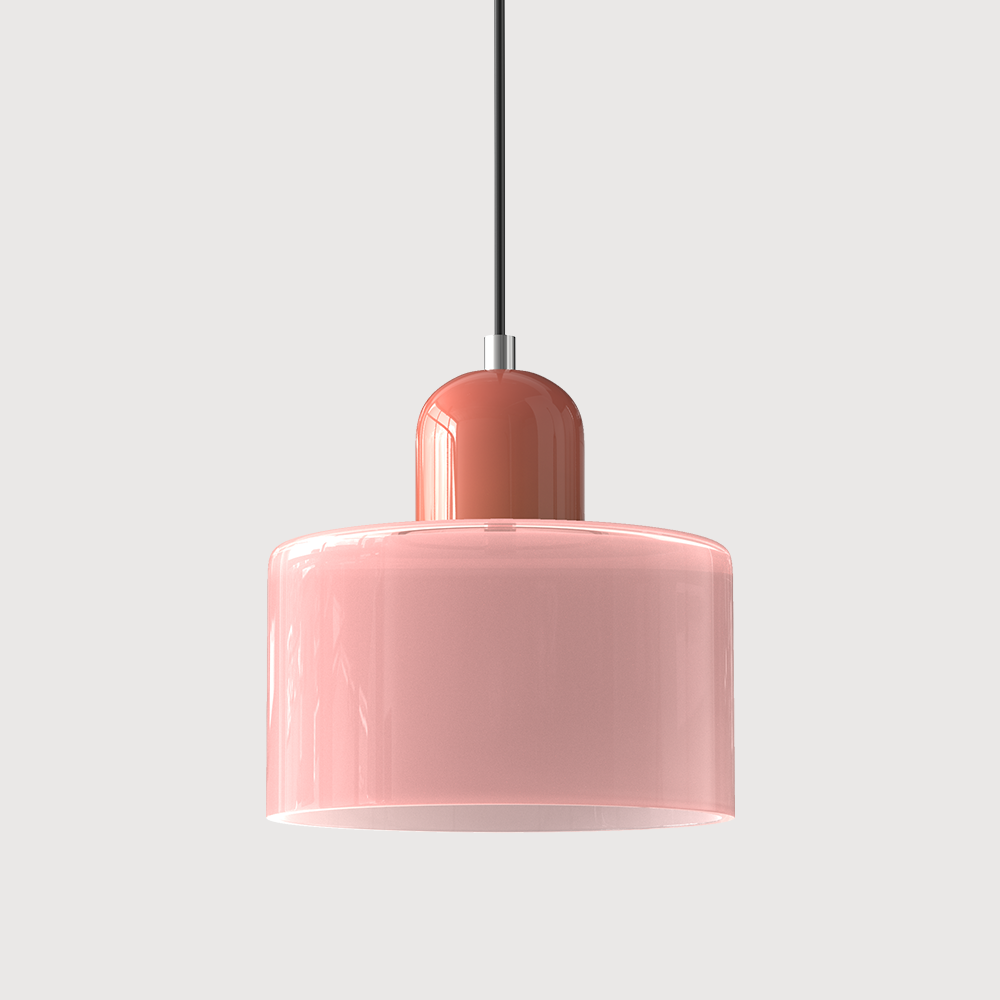 Glazen Hanglamp in Bauhaus-stijl – Designlamp met Verstelbare Ophanging en E27 Fitting