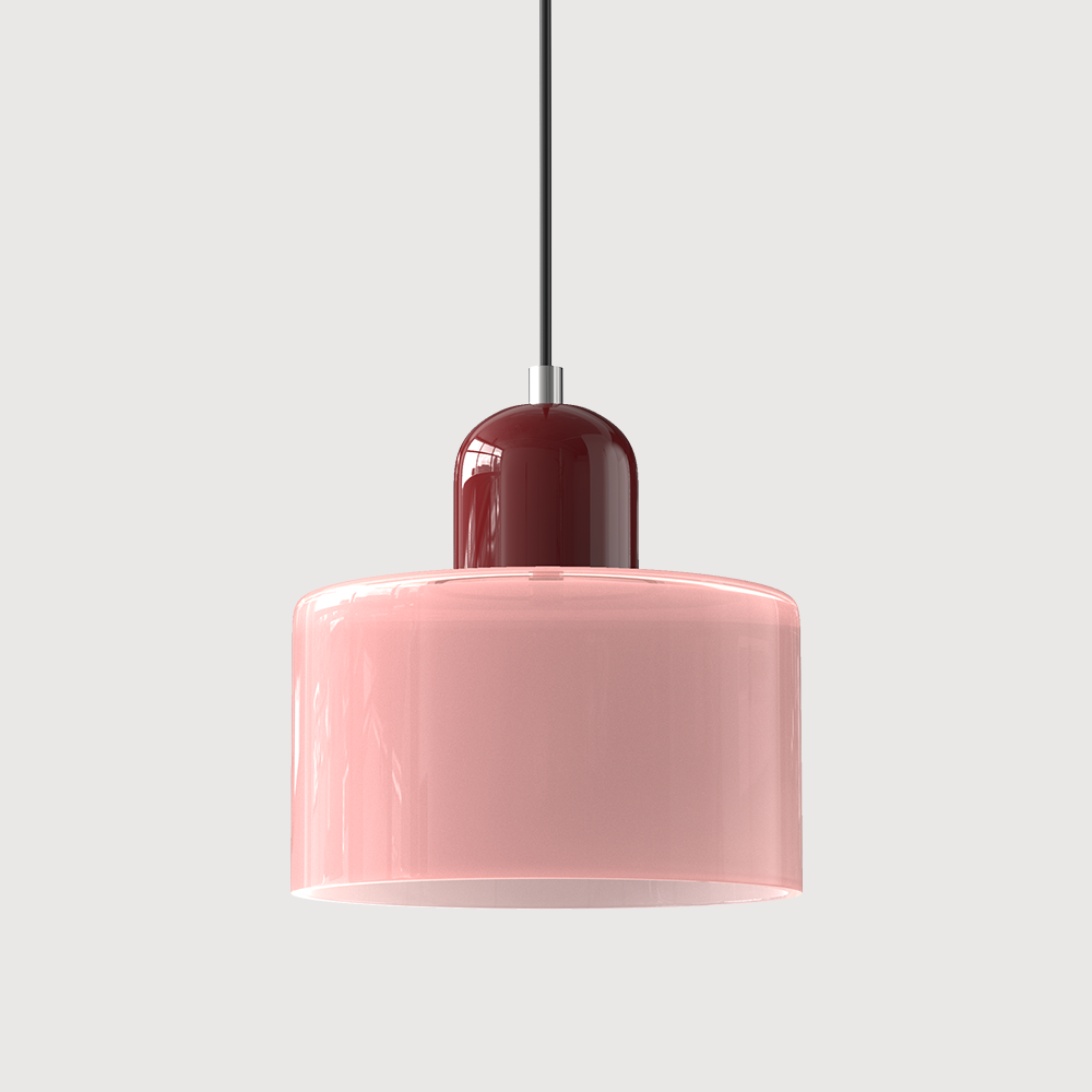 Glazen Hanglamp in Bauhaus-stijl – Designlamp met Verstelbare Ophanging en E27 Fitting