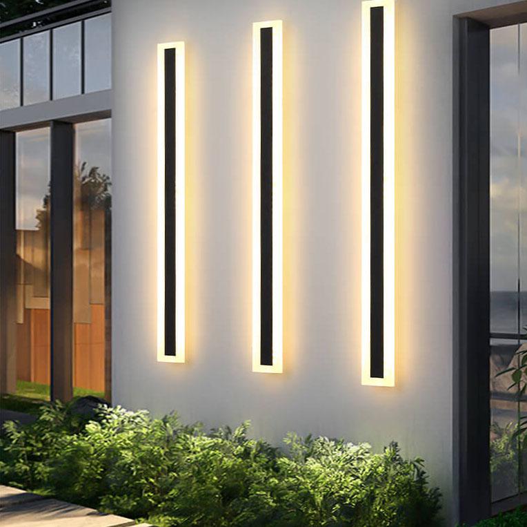 Moderne LED-wandlamp – minimalistische buitenlamp met warm diffuus licht & architectonisch design