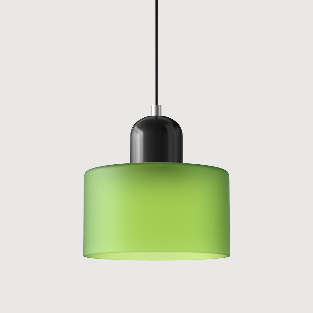 Glazen Hanglamp in Bauhaus-stijl – Designlamp met Verstelbare Ophanging en E27 Fitting