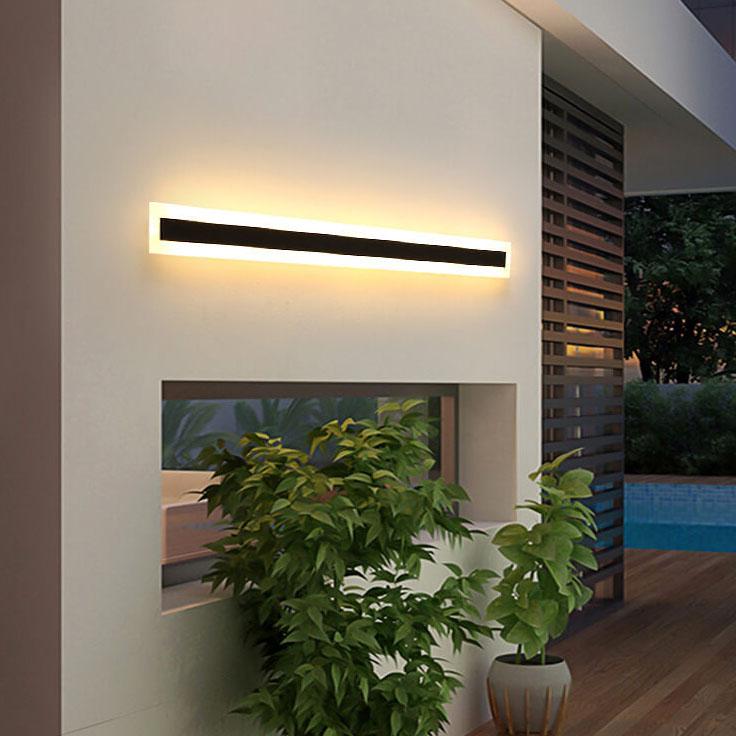 Moderne LED-wandlamp – minimalistische buitenlamp met warm diffuus licht & architectonisch design