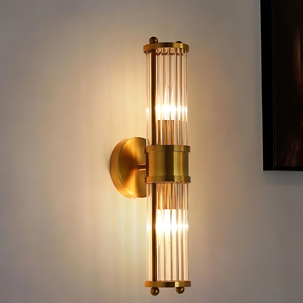 Moderne Dimbare Wandlamp – Luxe Badkamer Verlichting van Metaal & Glas | Elegant, Tijdloos & Sfeervol