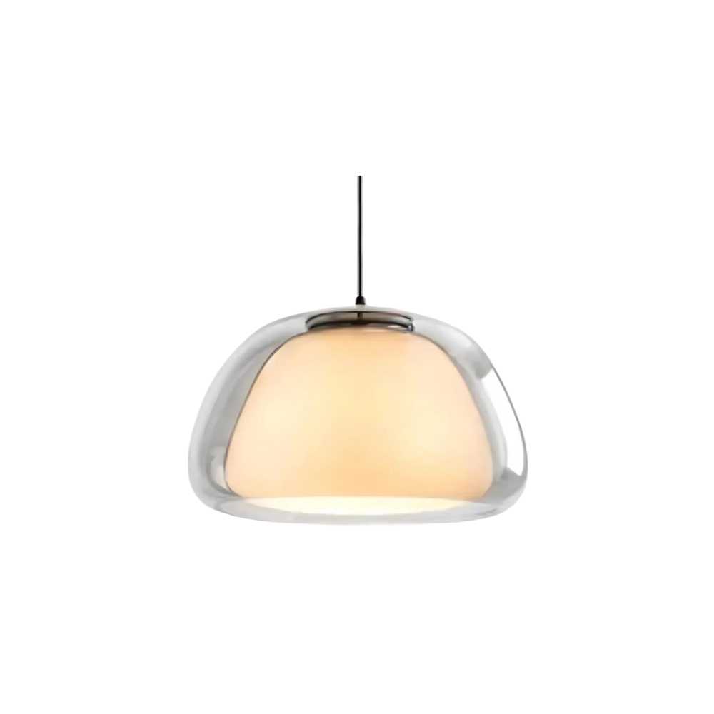 Glazen koepel hanglamp – modern design met verstelbaar snoer en E27 fitting