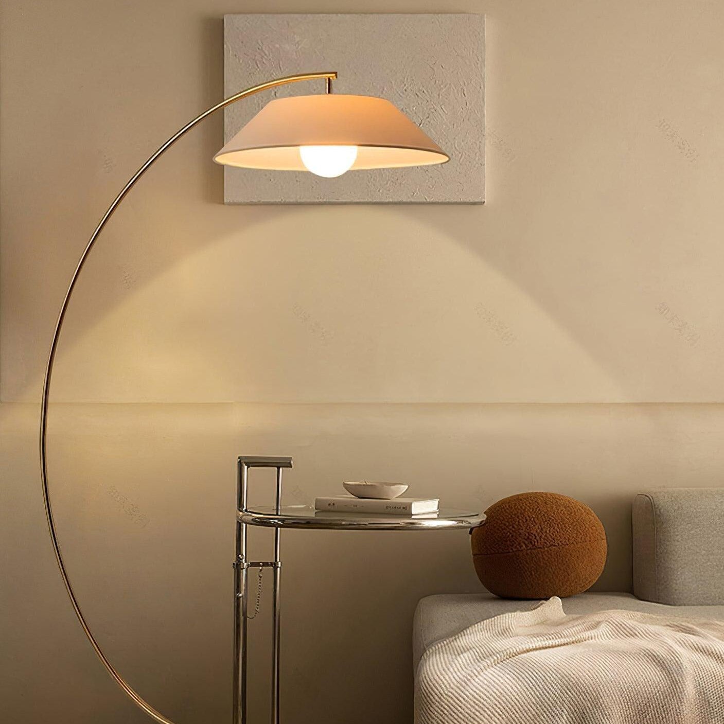 Design Vloerlamp – Luxe Staande Lamp met Stalen Basis & Stoffen Kap | Tijdloos, Elegant & Sfeervol