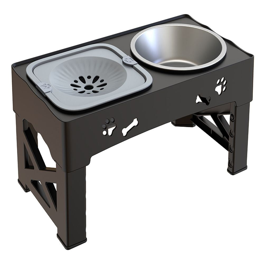 Verstelbare honden voerbak – verhoogde slow feeder voor betere spijsvertering & comfort