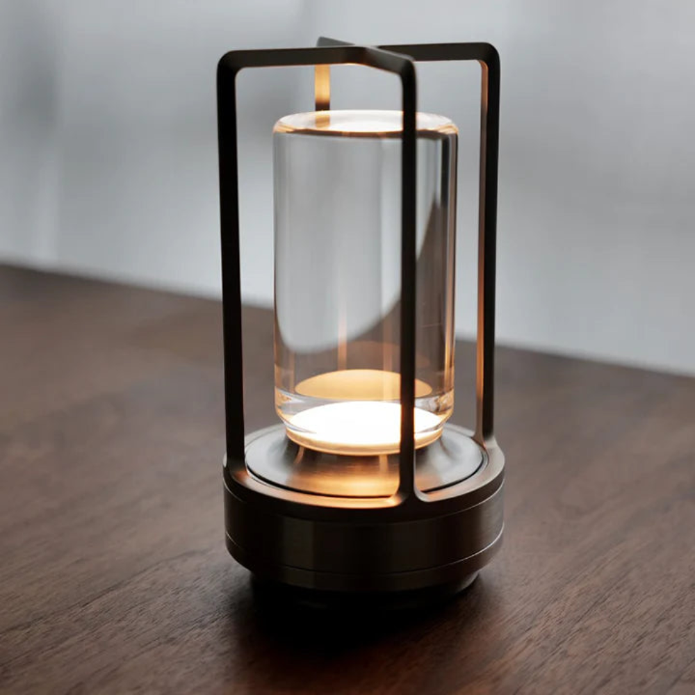 Luxe draadloze kristallen lantaarn – stijlvolle touch lamp met dimfunctie voor binnen & buiten | La Lueur D’aurore