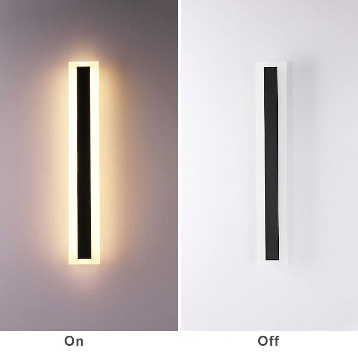 Moderne LED-wandlamp – minimalistische buitenlamp met warm diffuus licht & architectonisch design
