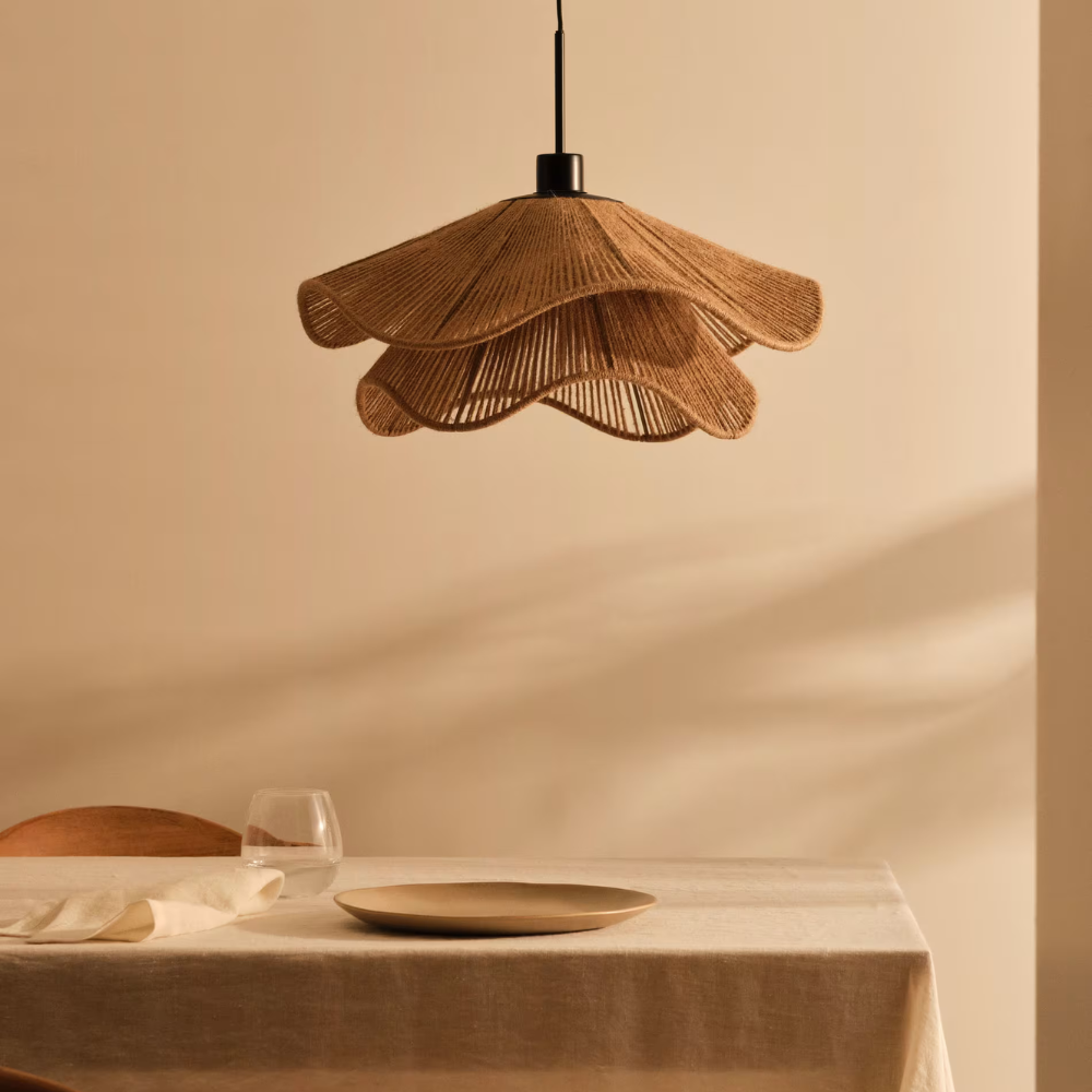 Le Cap Pontos Jute – Boho Hanglamp van Natuurlijk Jute voor Warme Sfeer