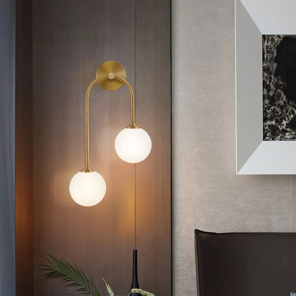 Moderne badkamer wandlamp – tweekoppig design met verstelbare chroomafwerking