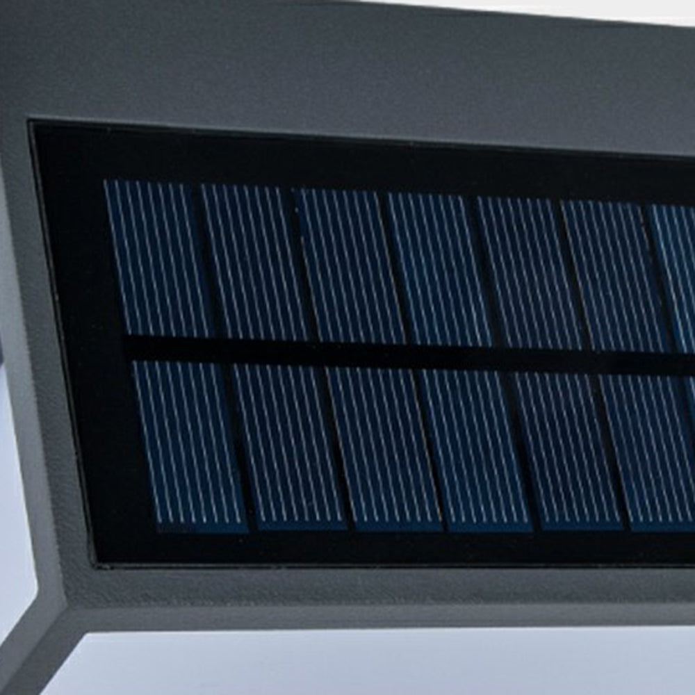 Moderne Rechthoekige Solar Wandlamp met Sensor – IP65 Waterdicht LED Buitenlamp | Tuin, Garage, Voordeur