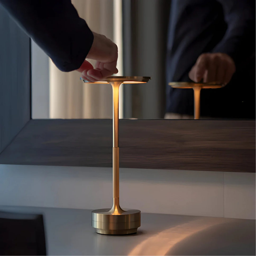 Draadloos Tafellampje – Oplaadbare LED Sfeerlamp met Touchbediening – Sylva