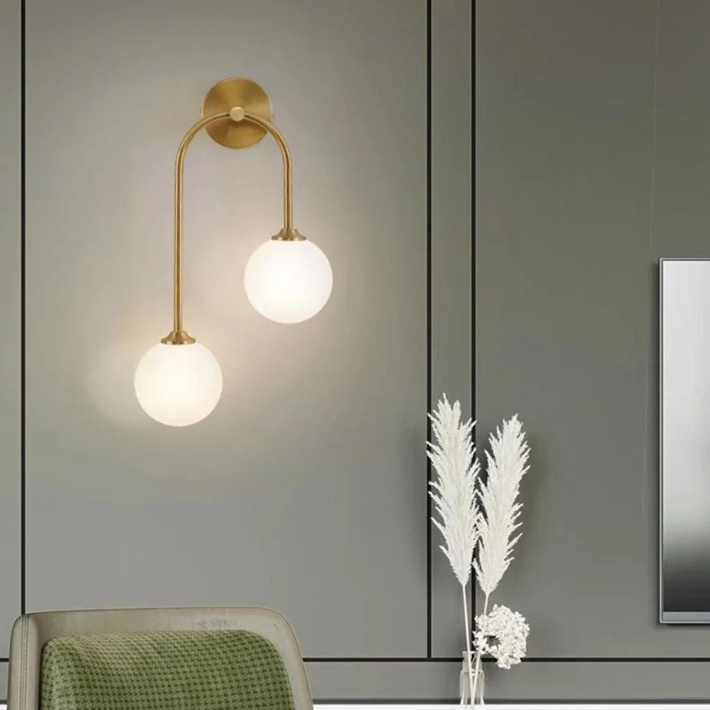 Moderne badkamer wandlamp – tweekoppig design met verstelbare chroomafwerking