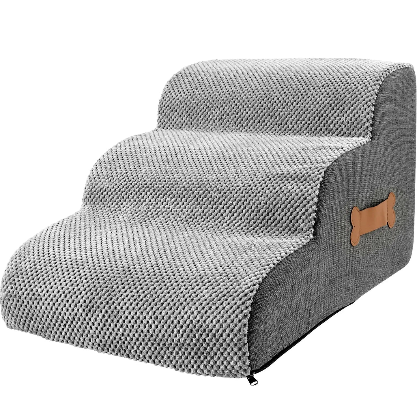 Honden trap voor bed – zachte en stevige hondentrap met antislip & wasbare hoes | Dog Stairs