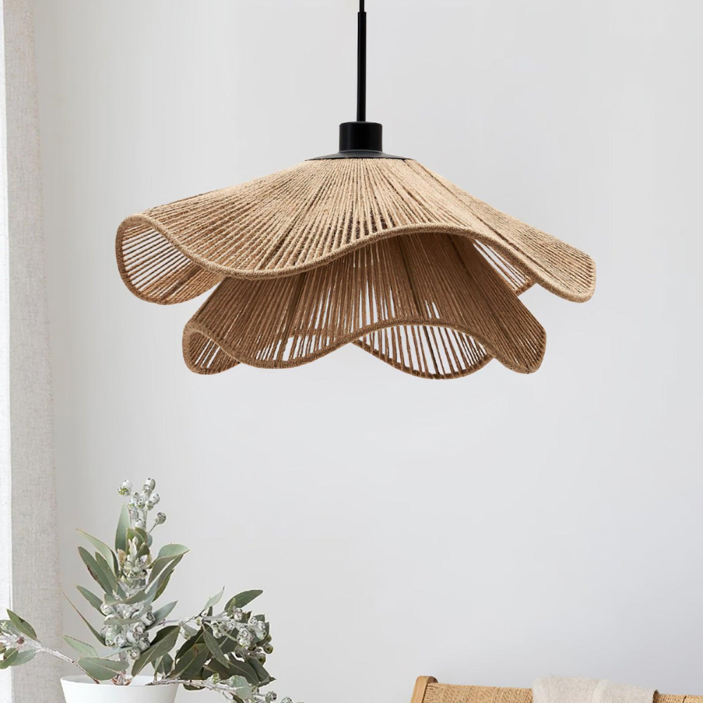 Le Cap Pontos Jute – Boho Hanglamp van Natuurlijk Jute voor Warme Sfeer