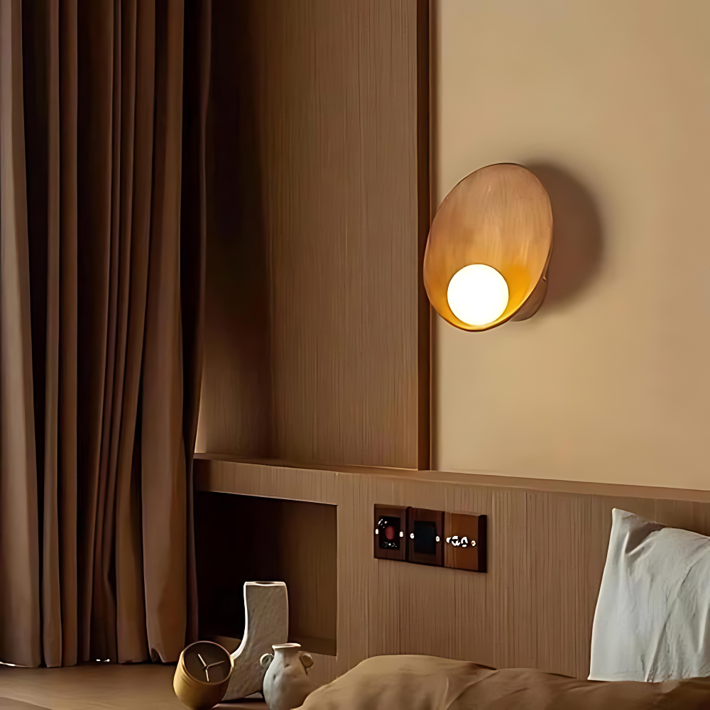 Japandi wandlamp – minimalistisch design met elegante afwerking en serene sfeerverlichting